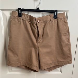 Lane Bryant Tan High Waist Shorts